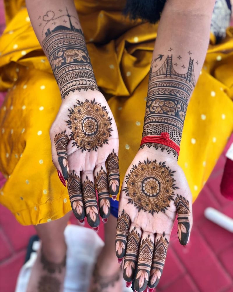 Impressionistic Mehndi Design