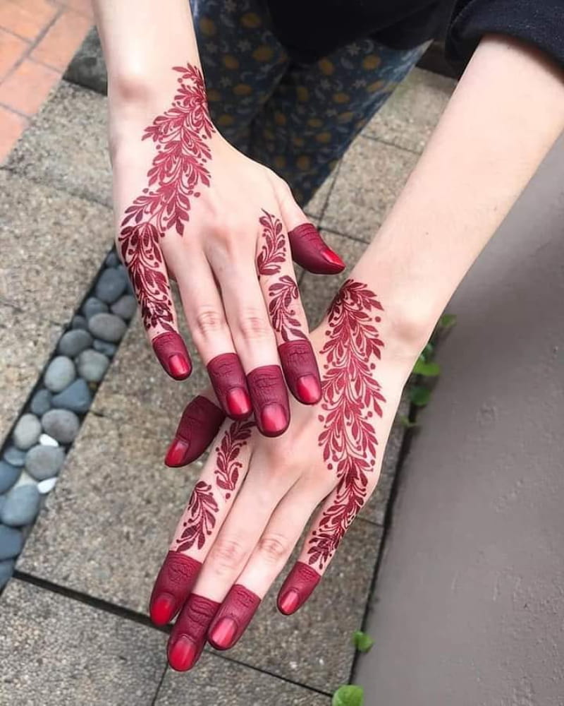 Leafy Mehndi Design