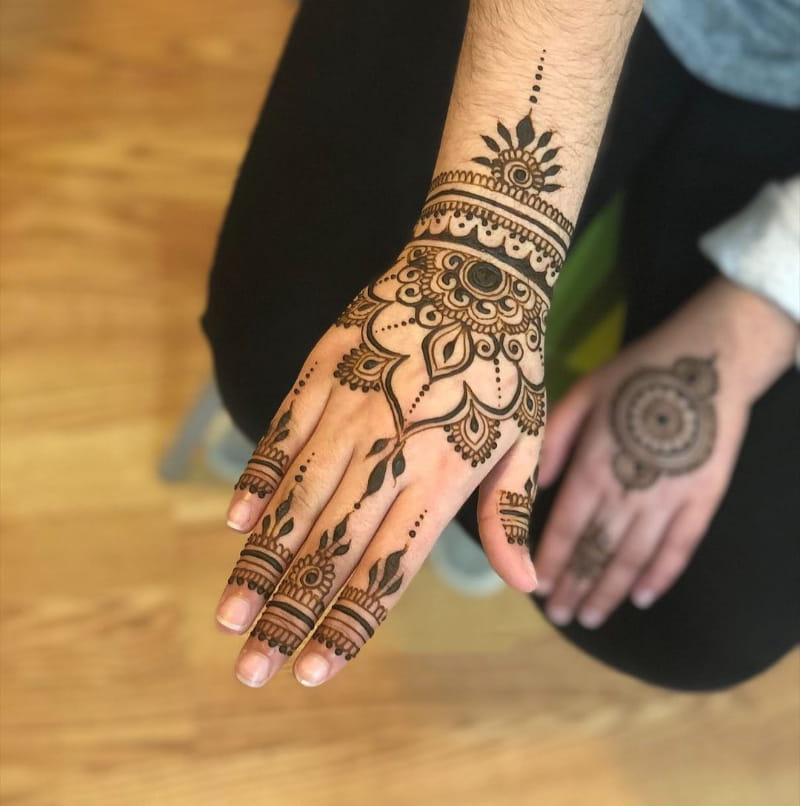 Sky-bound Mehndi Design