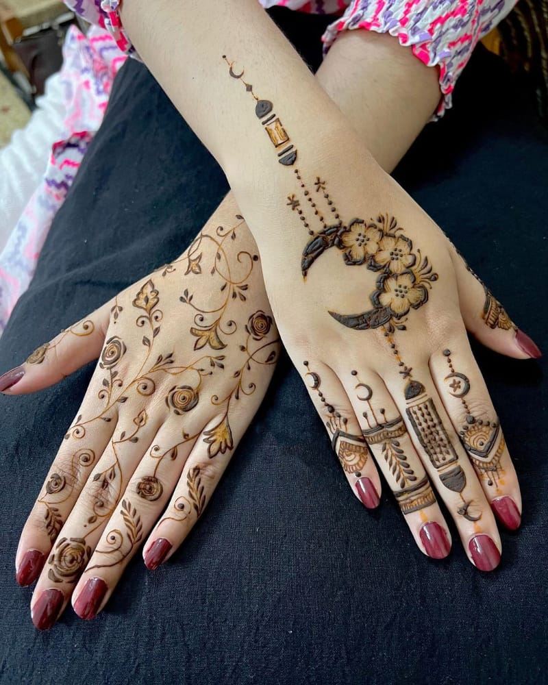 Symbolic Mehndi Design